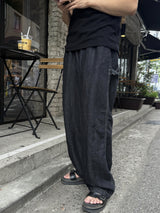 Linen carpenter wide banding denim
