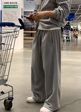 [Set-up]Find fleece sweat zip-up pants