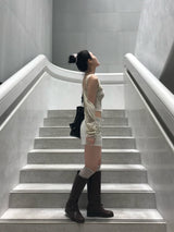 ドリーミーリンクルシアーシャーリングロングスリーブカーディガン