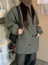 [unisex] ペッターハーフボンバーパディングジャンパー