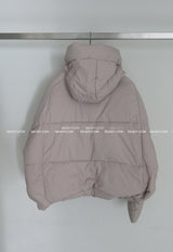 Robs High-Neck Hooded Short Padded Jacket