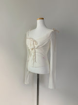 Furreni Lace Strap Top (ivory)
