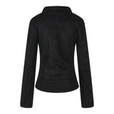 Napoleon Button Suede Rider Jacket