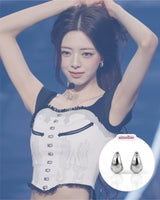 [ITZY Yuna Piercing] タロットスターハギーズピアス - Silver Color