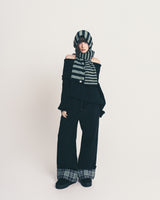 check folding sweatpants / mint