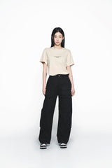 25SS ベーシックロゴウーマンショートスリーブTシャツ ダークベージュ