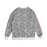 Leopard Sweatshirt (White) *reflective tape