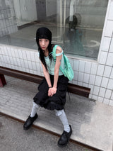  RUFFLE TOP LONG SOCKS