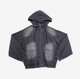 (Unisex) シティンウォッシングアノラックジップアップ