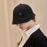 VA Curved Stud Nylon Bonnet Hat / Black