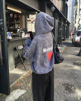 カモハートフードジャンパー