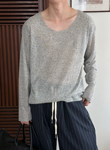 [Unisex] Linen stripe banding pants(2color)