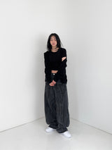 [MADE] Reversed Pocket Wide Denim Pants (W)