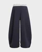 (W's) Dot Banding Wide Sweatpants