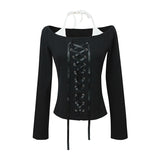 Mova Layered Eyelet Slim T-shirt