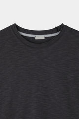 Slub crop layered tee