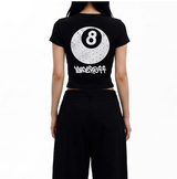 ストレッチコットンスリムショートスリーブTシャツ ブラック