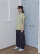 クレヨンフルーツTシャツ (ペアオリーブ)