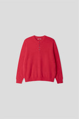 Hazy Angora Henley Neck Knit (6 Colors)