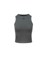 Triclipse Embroidered Sleeveless Khaki Gray
