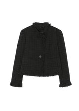 ROUGH FRAYED TWEED JACKET 