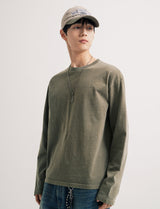 26SS★ ボーイ クロップ ピグメント ロングスリーブ Tシャツ