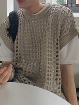 Mesh Net Knitted Vest 2C