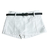 Belt line skirt pants