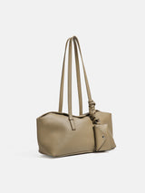 Minimalist Soft Leather Boston Bag