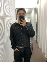 ノンフェードラップスラッシュデニムジャケット