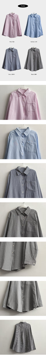 Tuen Daily Overfit Stripe Shirt
