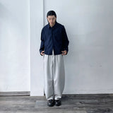 Draped Drawstring Wide Pants