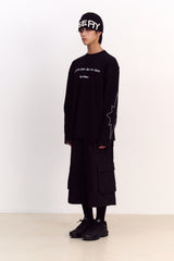 Circle Key's Waffle Long Sleeve (Black)