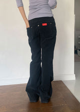 コーデュロイ バンディング ブーツカット パンツ