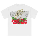 バッドオーメンズスケルトンパフプリントTシャツ