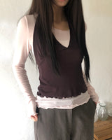 Breton Wave Halter-Neck Layered Set