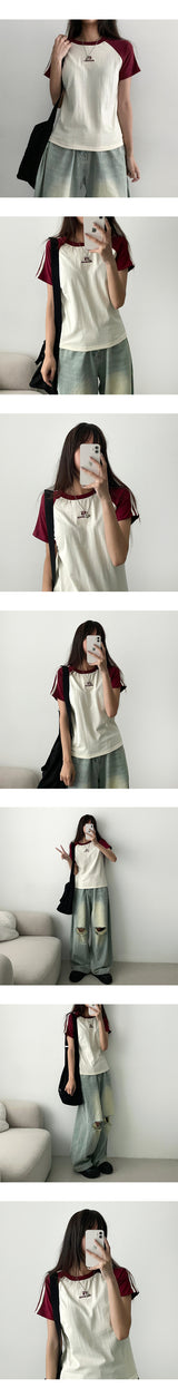 Buddy raglan short-sleeved T-shirt
