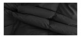 Black beads wool collar short padded coat