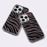 [made] GAL zebra Silver Epoxy Phone Case (black)