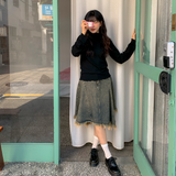 Lovmi Wave Half-Turtleneck T-Shirt 