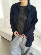 テイキレタリングセミクロップショートスリーブTシャツ