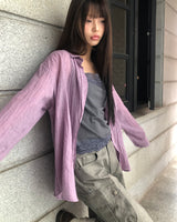 グリッツサマーポケットシースルーシャツ