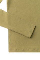 Wool turtleneck top_mustard