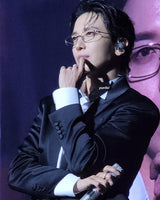 [Worn by Jung Yonghwa] Silver Bezel Lab Created Turquoise Ring R063-01G