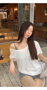 three-piece T-shirt sleeveless skirt set (3 SET)