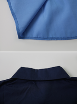 Side Button Slim Short Sleeve Shirt (3color)