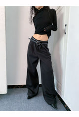 Soft Layered Turtleneck Long Sleeve T-shirt