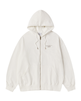 25FW AC BEAR BASIC LOGO HOODIE ZIP UP CREAM