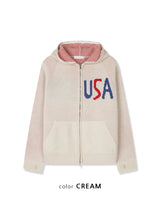 No.1568 USA fh ニットジップアップ (3color)