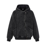 Aerin Washed Seam Zip Hoodi
